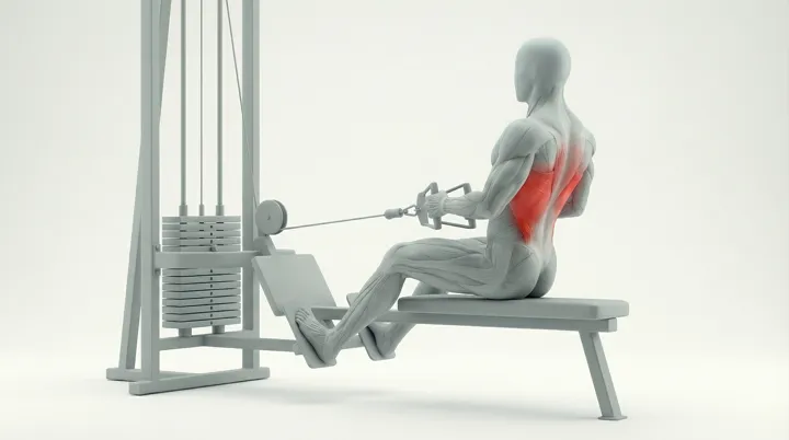 Machine Seated Cable Row — 3D demonstration