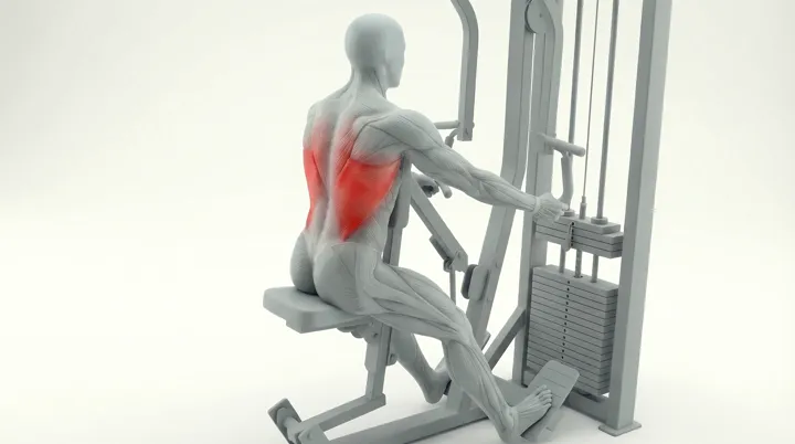 Machine Underhand Row — 3D demonstration