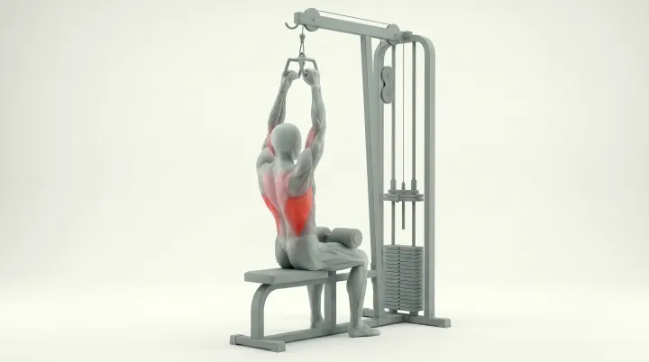 Neutral-Grip Lat Pulldown — 3D demonstration