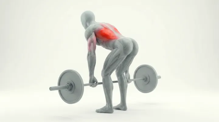 Pendlay Row — 3D exercise demonstration