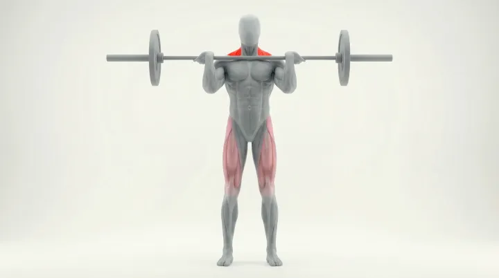 Power Clean - no overhead press — 3D demonstration