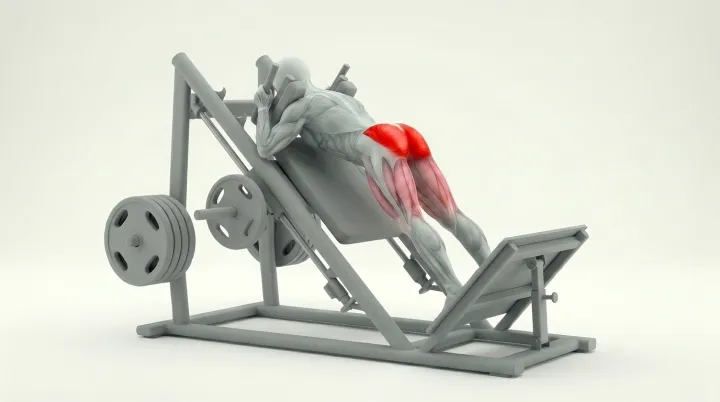 Reverse Hack Squat — 3D exercise demonstration