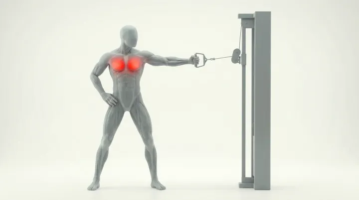 Single-Arm Cable Fly — 3D exercise demonstration
