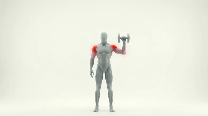 Single-Arm Dumbbell Overhead Press — 3D demonstration