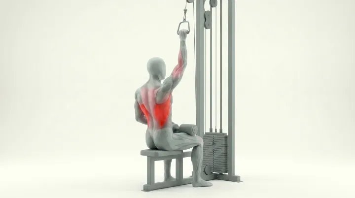 Single-Arm Lat Pulldown — 3D demonstration