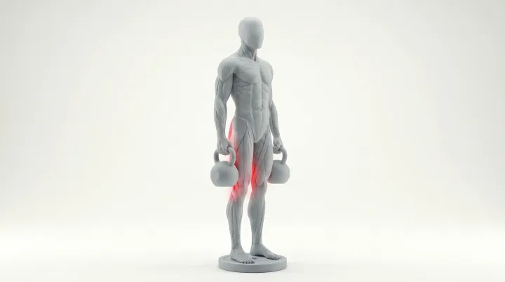 Single-Leg Dumbbell Romanian Deadlift (Deficit) — 3D demonstration