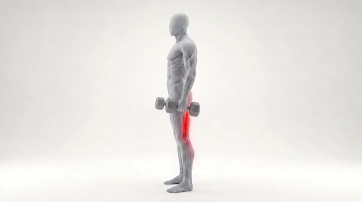 Single-Leg Dumbbell Romanian Deadlift — 3D demonstration