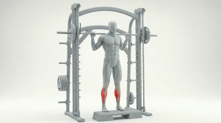 Smith Machine Calf Raise — 3D demonstration