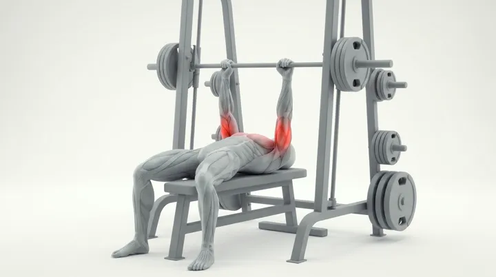 Smith Machine Close Grip Bench Press — 3D demonstration