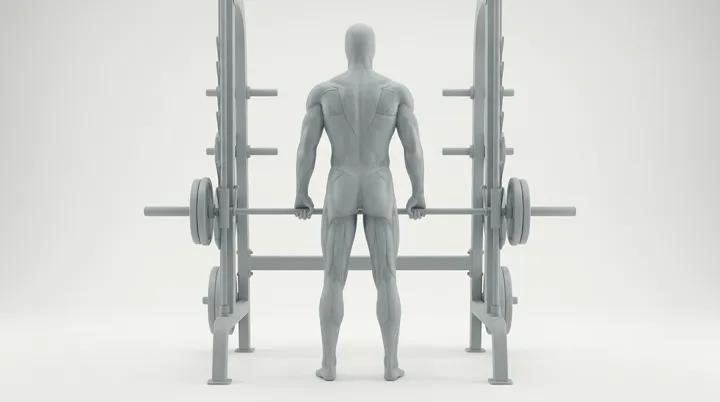 Smith Machine Standing Shrugs — 3D demonstration
