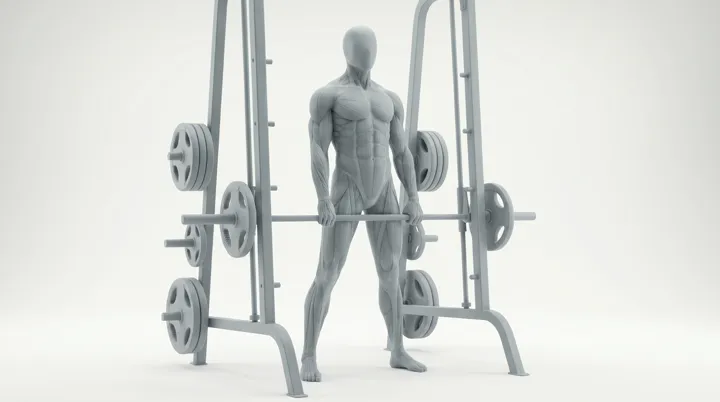Smith Machine Sumo Romanian Deadlift — 3D demonstration