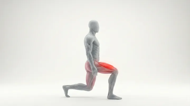 Split Squat Isometric Hold — 3D demonstration