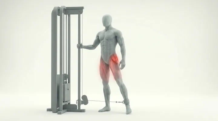 Standing Cable Hip Abduction — 3D demonstration