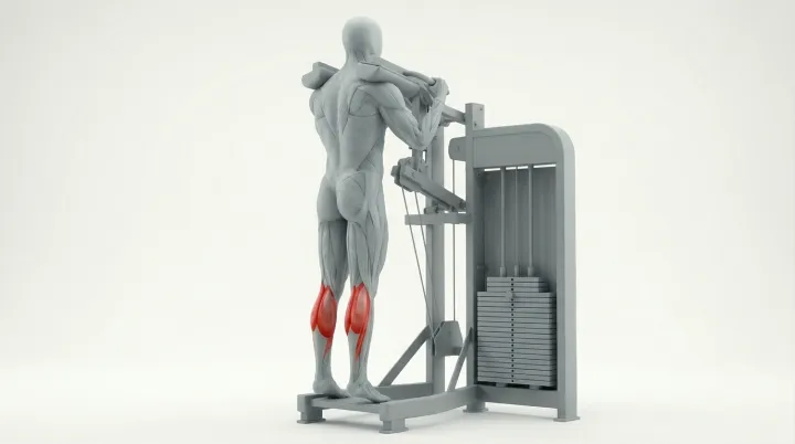 Standing Calf Raise (Machine) — 3D demonstration