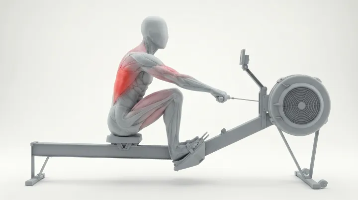Steady-State Rowing Machine — 3D demonstration