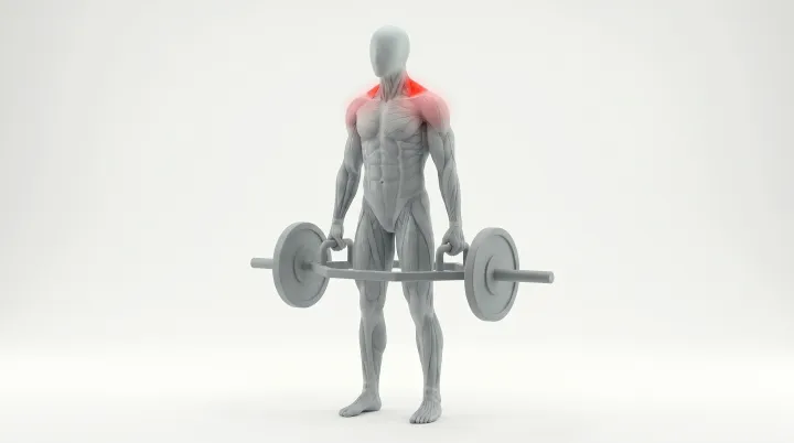 Trap Bar Shrug — 3D demonstration