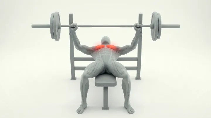 Wide-Grip Barbell Bench Press — 3D demonstration