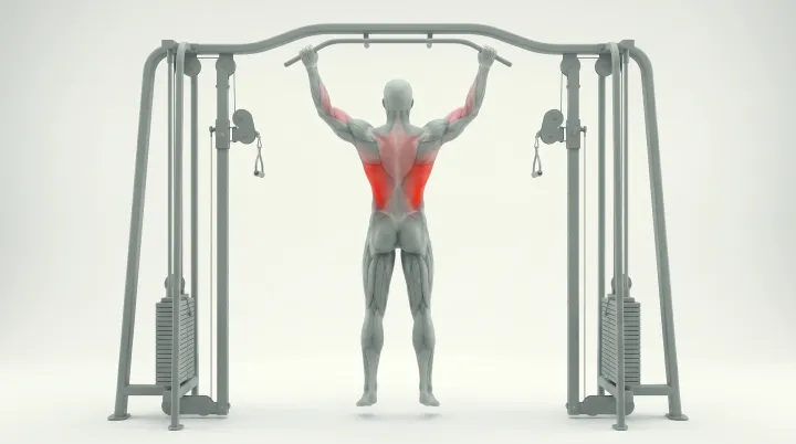 Wide-Grip Pull-Up — 3D demonstration