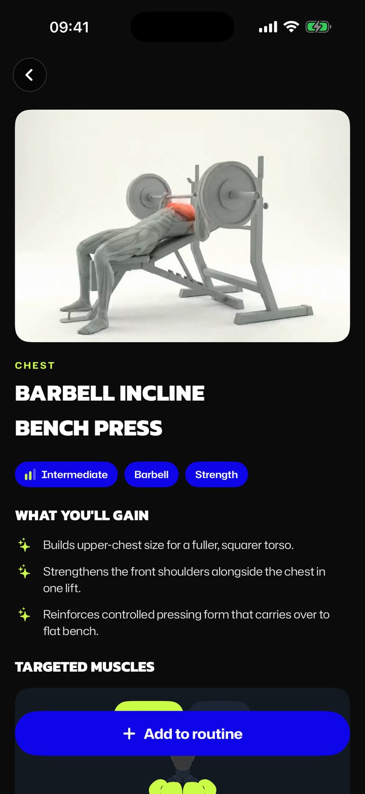 EGON — exercise detail with 3D demonstration